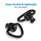 4 Pack QD Sling Swivels, Quick-Disconnect Push Button for Two Point and Traditional Sling Swivel Mount Set