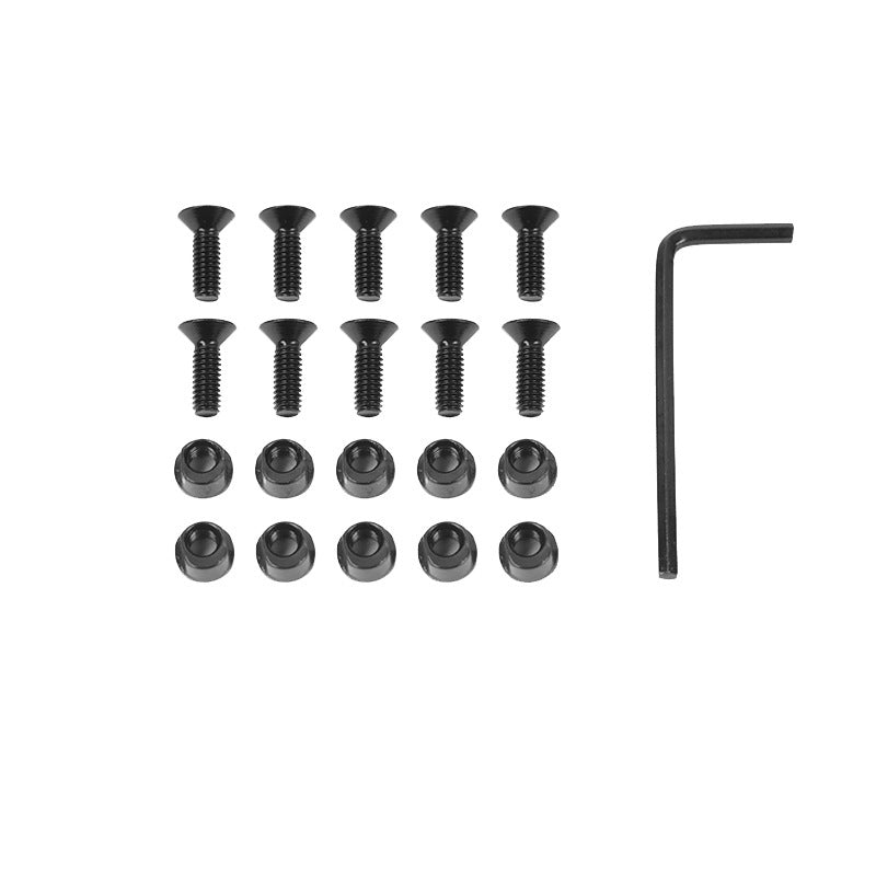10 Sets KeyMod Screw and Nut Replacement Set for Keymod Rail Sections (10 x Screws and 10 x Nuts)