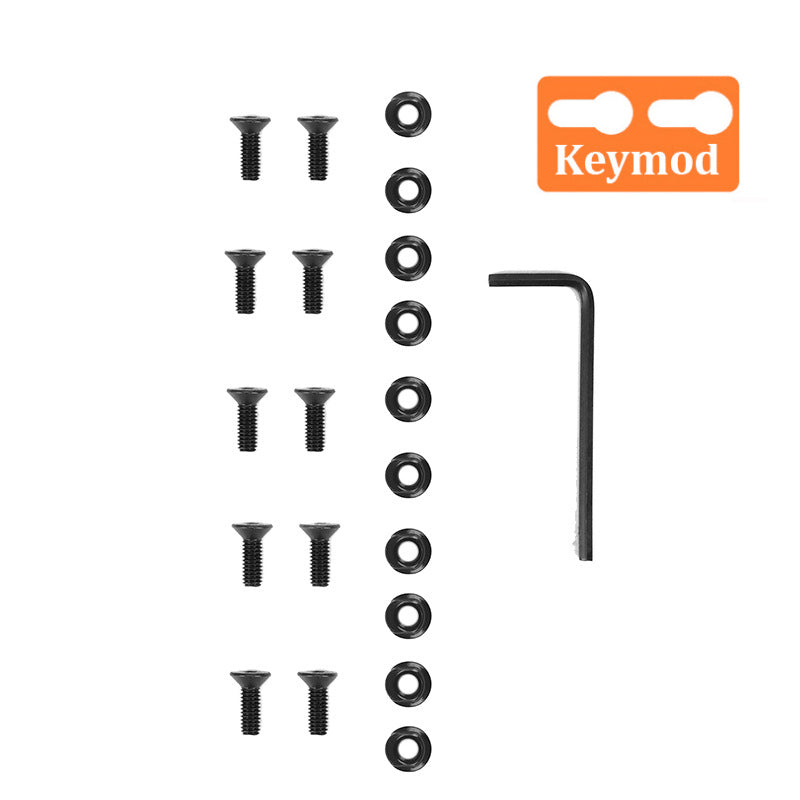 10 Sets KeyMod Screw and Nut Replacement Set for Keymod Rail Sections (10 x Screws and 10 x Nuts)
