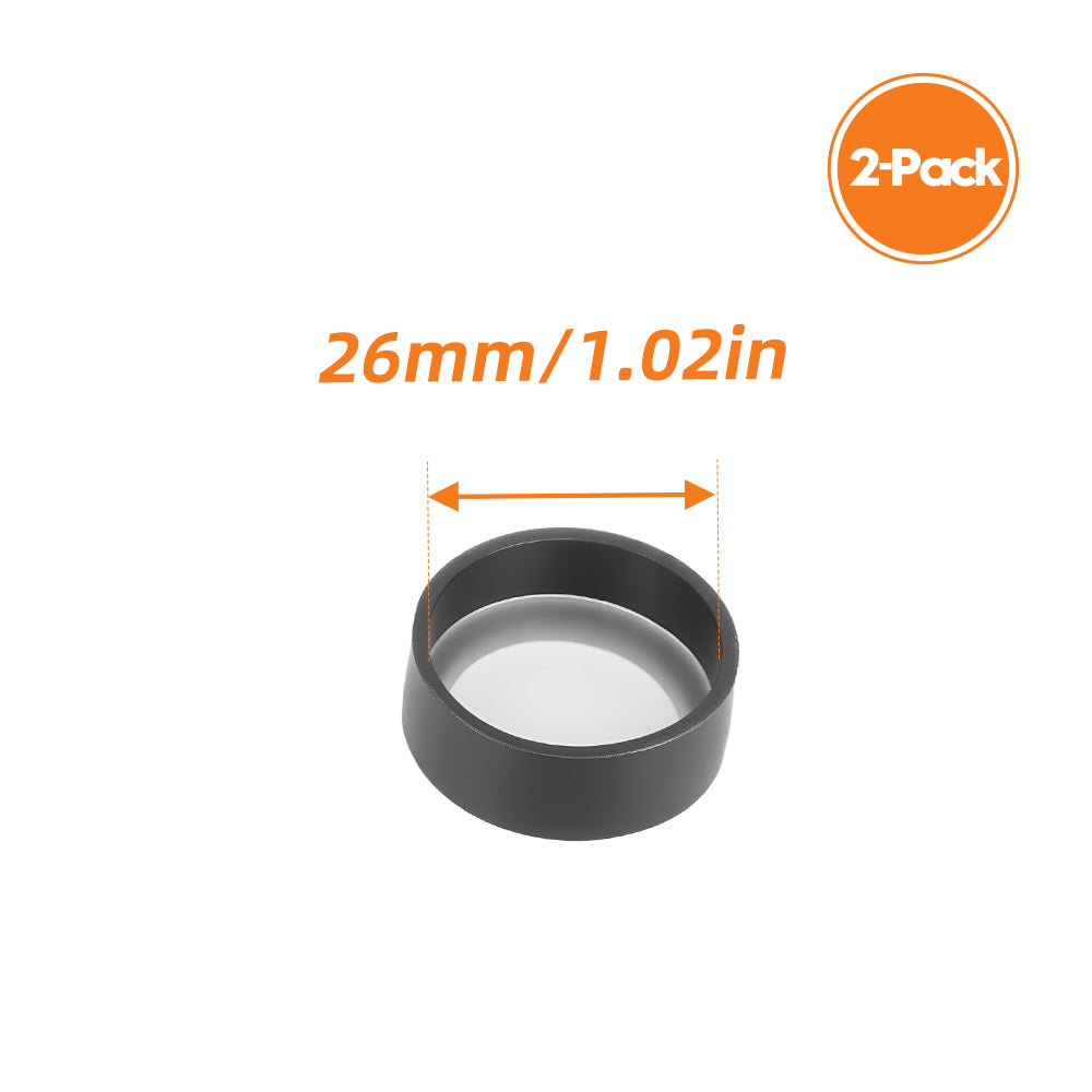 Lens Caps Guard Protectors, Scope Cover & Red Dot Sight Lens Cover, 500 FPS Impact Resistant Lens Protector for Flashlight(2 Pack)