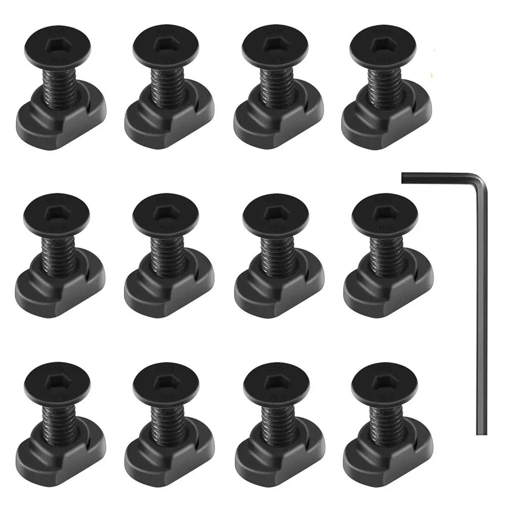 M-LOK Screw and Nut Replacement Set (10 Pack) – Steel T-Nut Hardware for MLOK Handguard