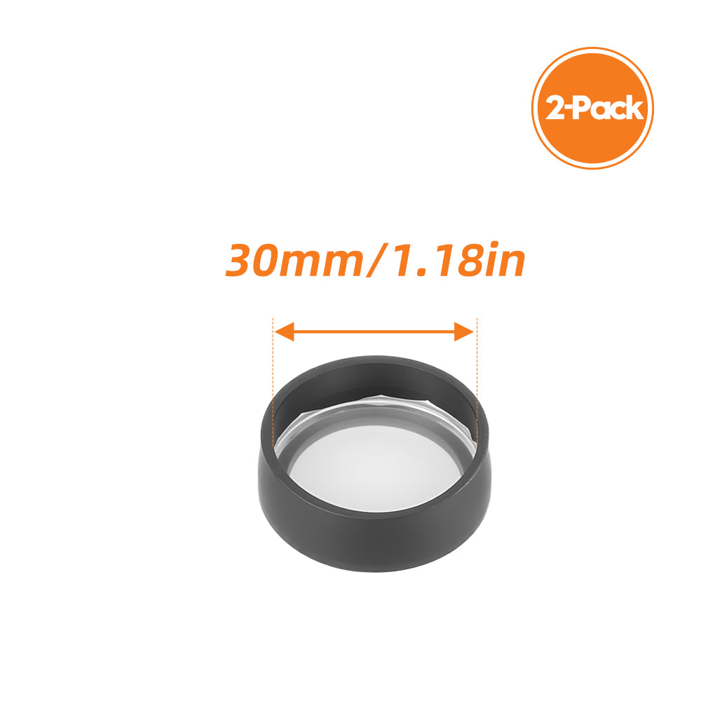 Lens Caps Guard Protectors, Scope Cover & Red Dot Sight Lens Cover, 500 FPS Impact Resistant Lens Protector for Flashlight(2 Pack)