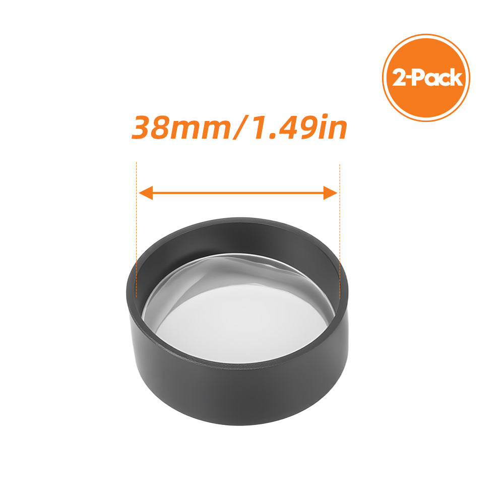Lens Caps Guard Protectors, Scope Cover & Red Dot Sight Lens Cover, 500 FPS Impact Resistant Lens Protector for Flashlight(2 Pack)