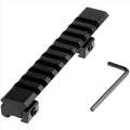 11mm Dovetail to 20mm Picatinny Rail Adapter - 11 Slot Scope Mount Riser for Red Dots & Optics