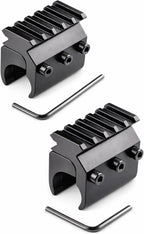 Universal Barrel Scope Mount – 21mm Picatinny Rail Adapter for 0.66"-1.18" Rifle Tubes (Pack of 1 / 2)