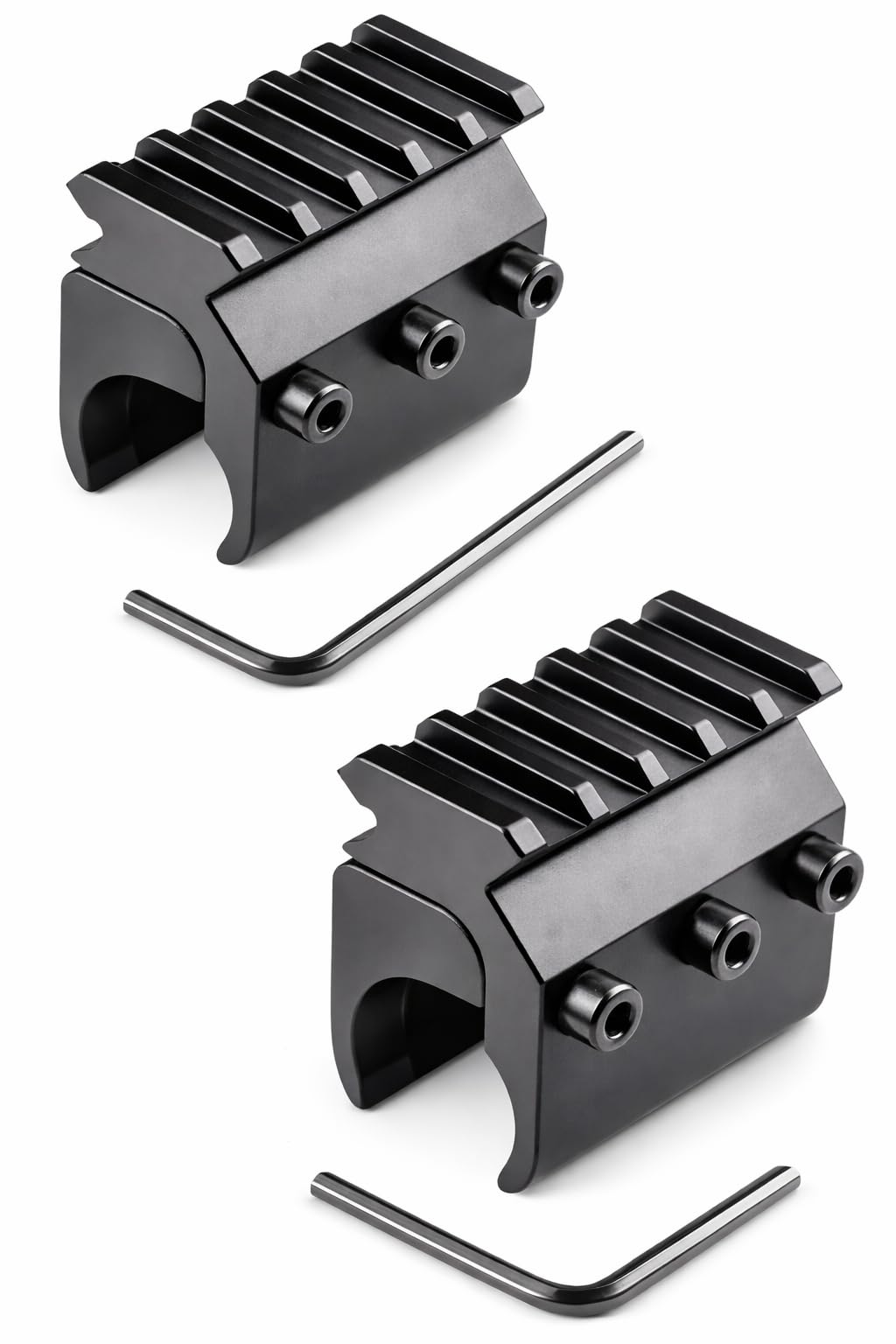 Universal Barrel Scope Mount – 21mm Picatinny Rail Adapter for 0.66"-1.18" Rifle Tubes (Pack of 1 / 2)
