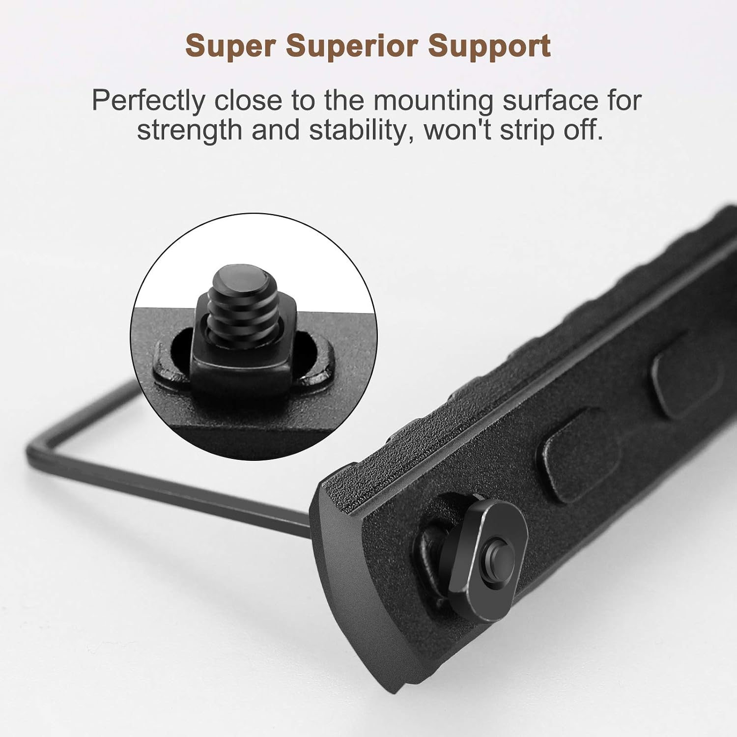 Picatinny Aluminum Rail Set – 3/5/7/9/11/13 Slots with T-Nuts, Screws & Wrench | M-LOK Compatible