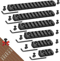 Picatinny Aluminum Rail Set – 3/5/7/9/11/13 Slots with T-Nuts, Screws & Wrench | M-LOK Compatible