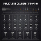 Hunting Optics Bore Sight Kit with 32 Adapters fit 0.17 to 12GA