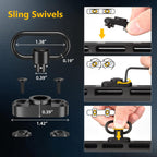 Two-Point Rifle Sling with M-LOK Swivels | Adjustable Nylon Gun Strap