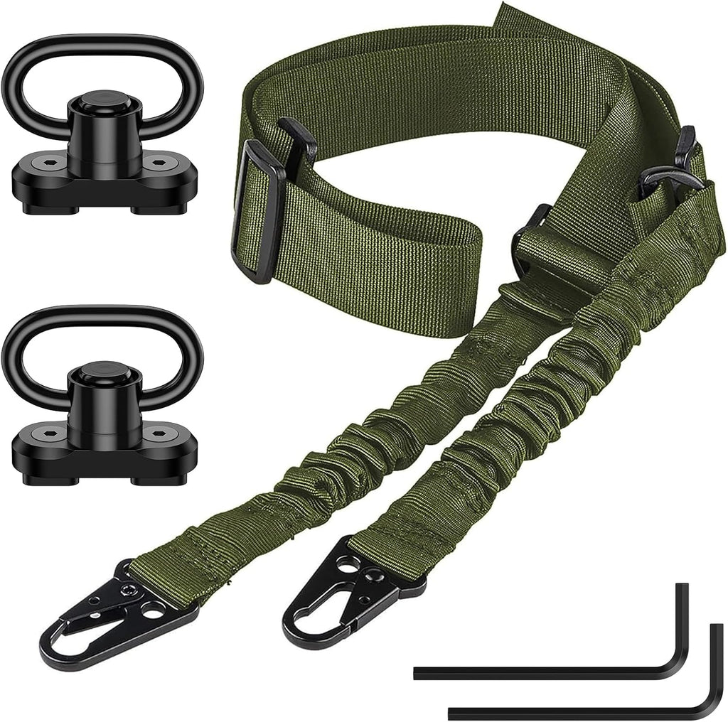 Two-Point Rifle Sling with M-LOK Swivels | Adjustable Nylon Gun Strap