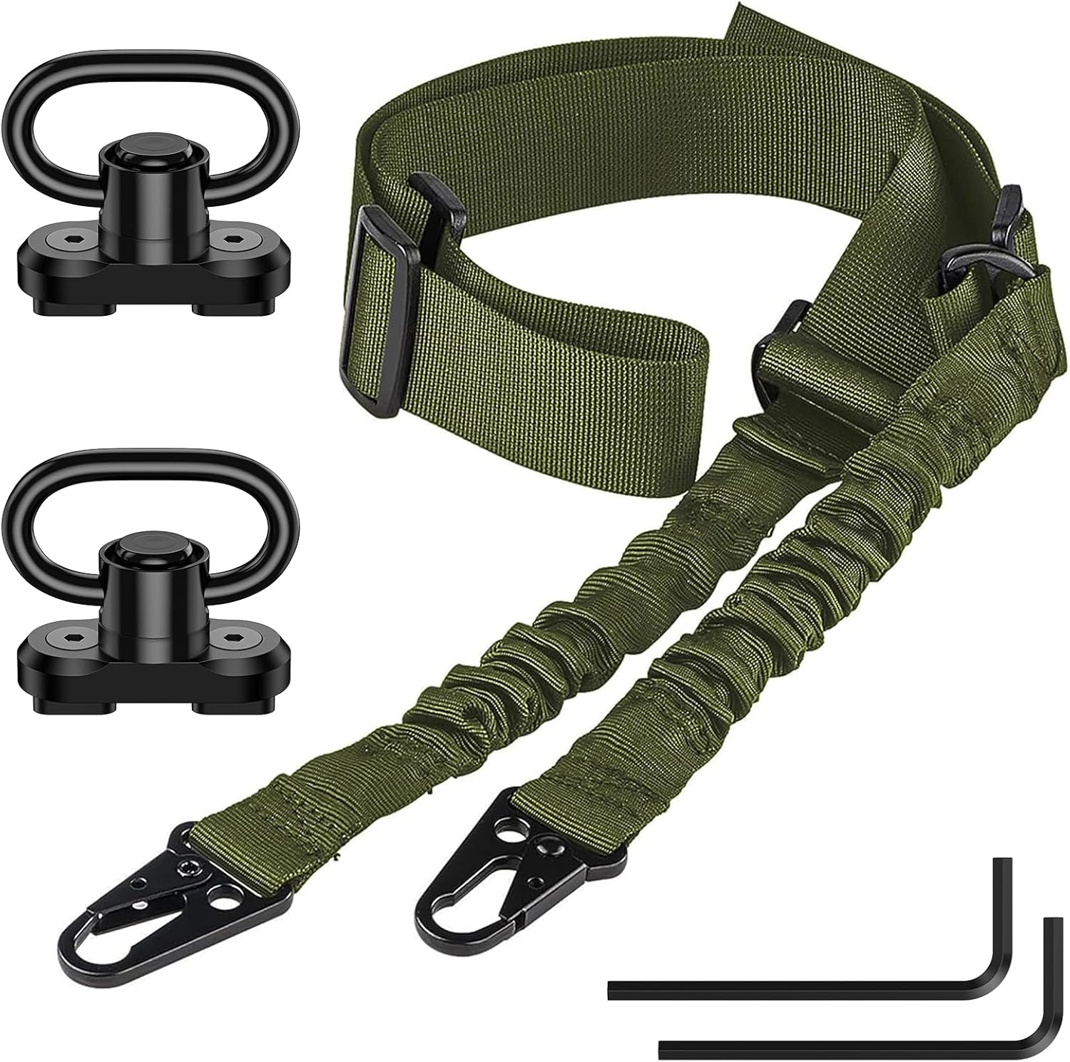 Two-Point Rifle Sling with M-LOK Swivels | Adjustable Nylon Gun Strap