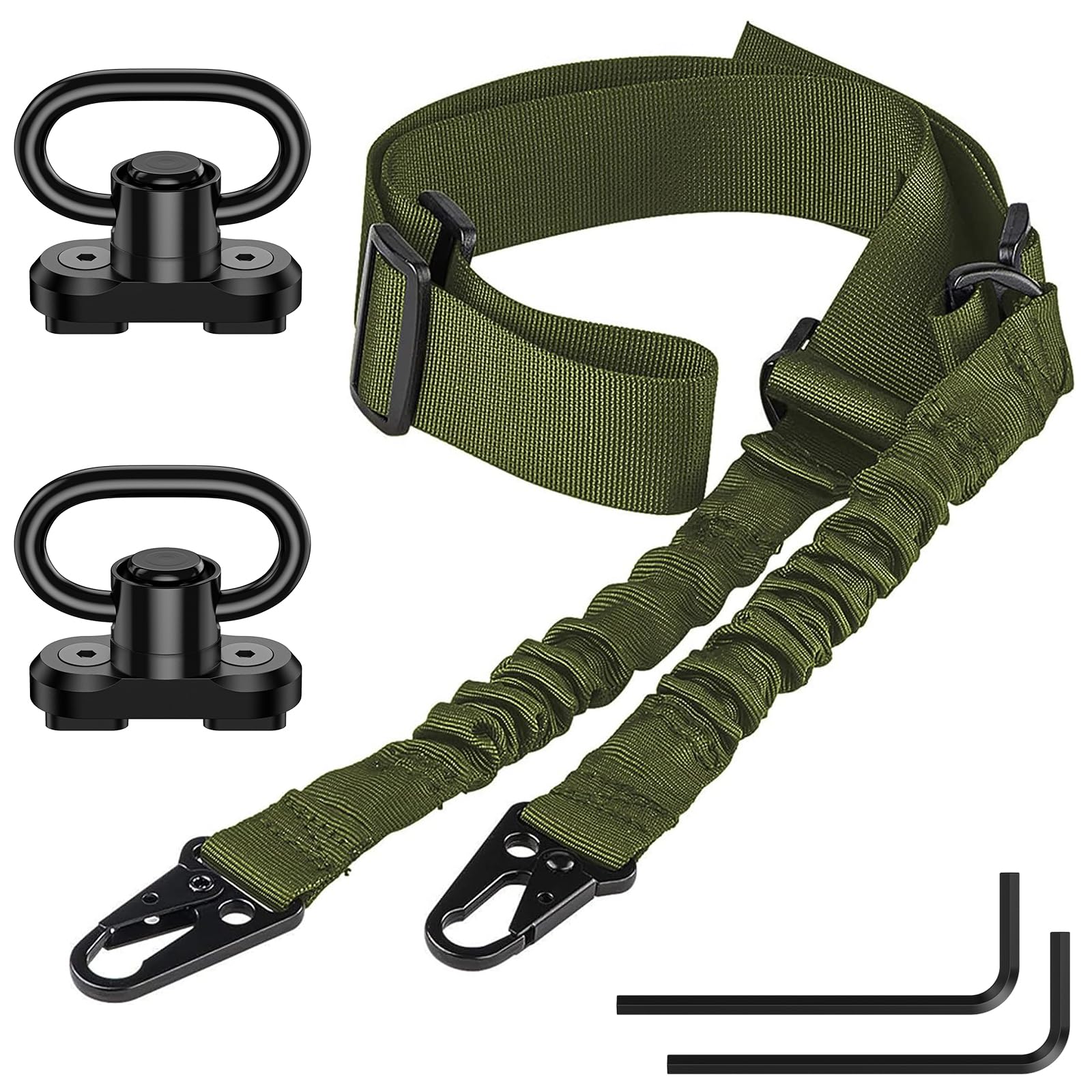 Two-Point Rifle Sling with M-LOK Swivels | Adjustable Nylon Gun Strap