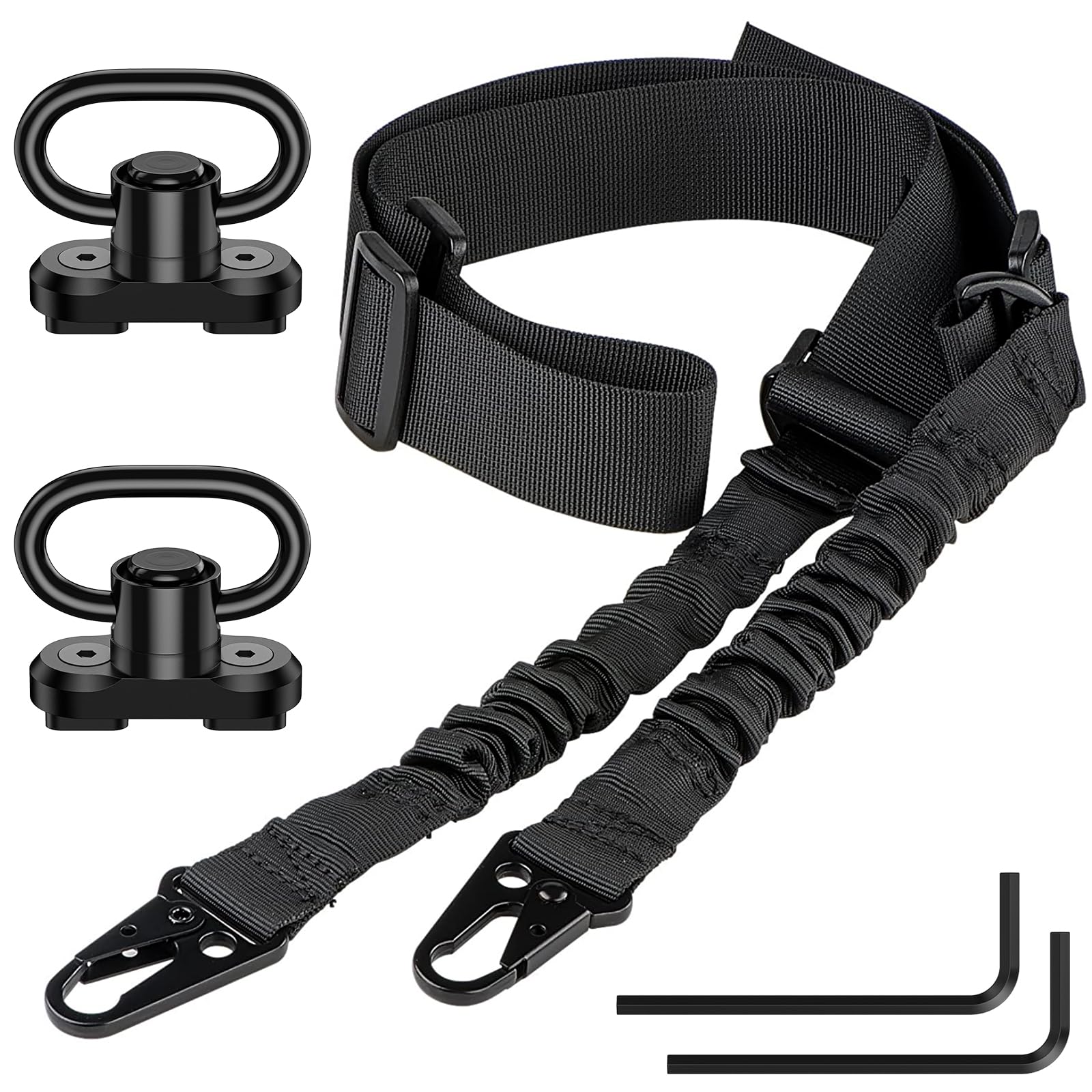 Two-Point Rifle Sling with M-LOK Swivels | Adjustable Nylon Gun Strap