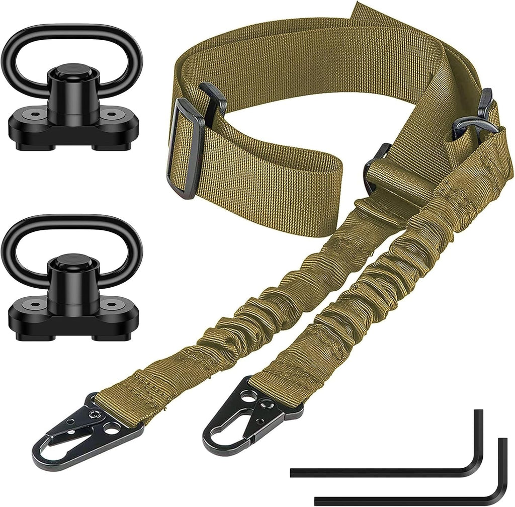 Two-Point Rifle Sling with M-LOK Swivels | Adjustable Nylon Gun Strap