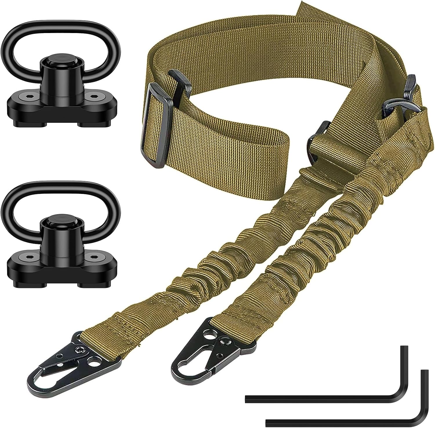 Two-Point Rifle Sling with M-LOK Swivels | Adjustable Nylon Gun Strap