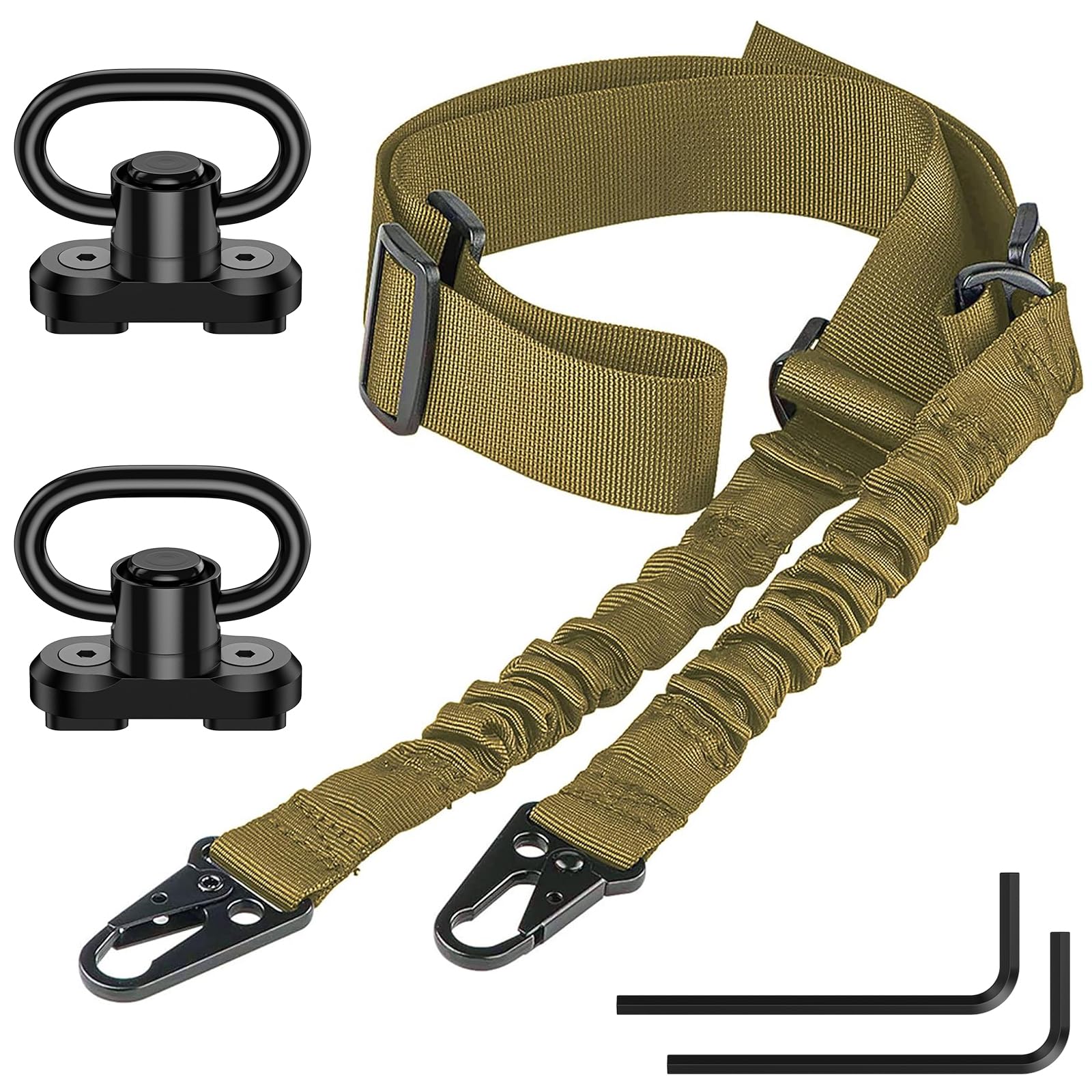 Two-Point Rifle Sling with M-LOK Swivels | Adjustable Nylon Gun Strap