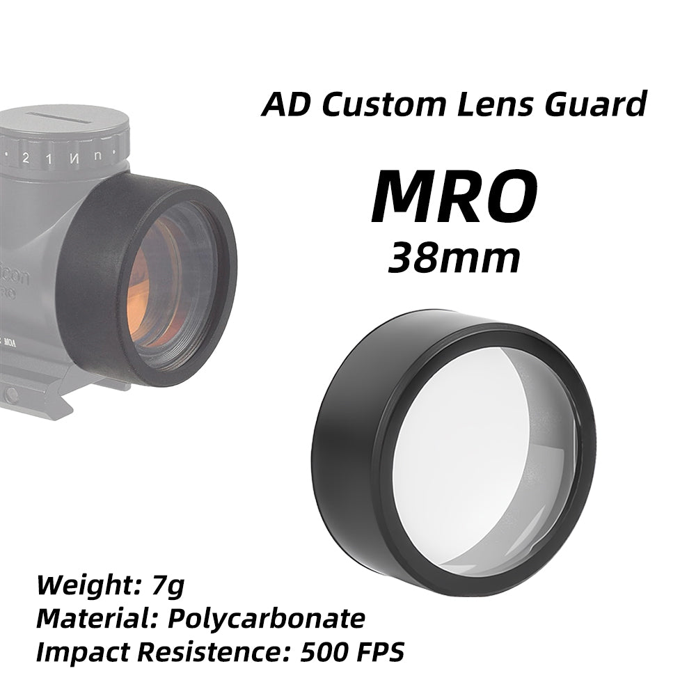 Lens Caps Guard Protectors, Scope Cover & Red Dot Sight Lens Cover, 500 FPS Impact Resistant Lens Protector for Flashlight(2 Pack)