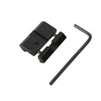 2Pcs Low Profile 3/8" /11MM to 7/8" /20MM Dovetail to Picatinny Weaver Rail Adapter Snap-in Rail Adaptor for Rifle Scope