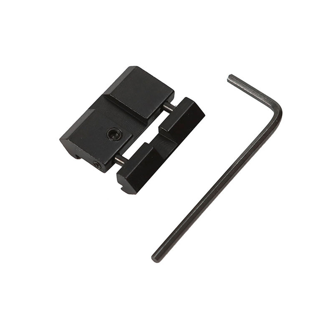 2Pcs Low Profile 3/8" /11MM to 7/8" /20MM Dovetail to Picatinny Weaver Rail Adapter Snap-in Rail Adaptor for Rifle Scope