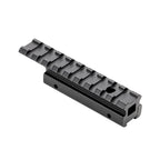 11mm Dovetail to 21mm Picatinny Rail Adapter Mount | 9-Slot, 0.82" Riser, 3.94" Length