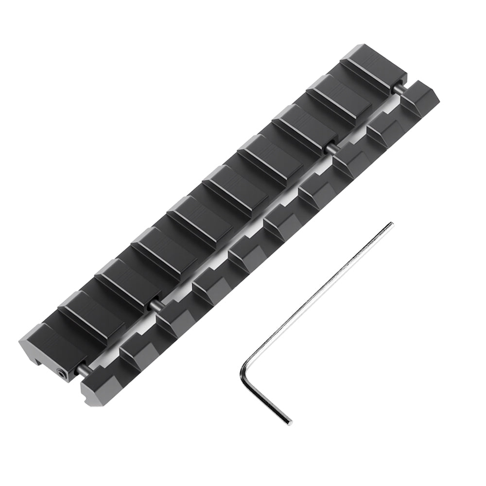 11mm Dovetail to 20mm Picatinny Adapter, Non-Riser Clip, 4/9 Slots Design