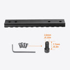 Low Profile Picatinny Rail Mount for 10/22 Scope Mounts 11 Slots for Red Dots Mounting, Optics and Scopes, Magnifiers