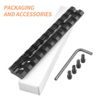 Low Profile Picatinny Rail Mount for 10/22 Scope Mounts 11 Slots for Red Dots Mounting, Optics and Scopes, Magnifiers