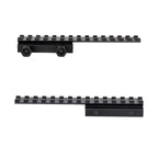 Riser Mount, Tactical High Profile Picatinny Weaver Rail Flat Top Mount Adaptor and Riser for Scopes and Optics, 1" H x 5.7" L, 14 Slots