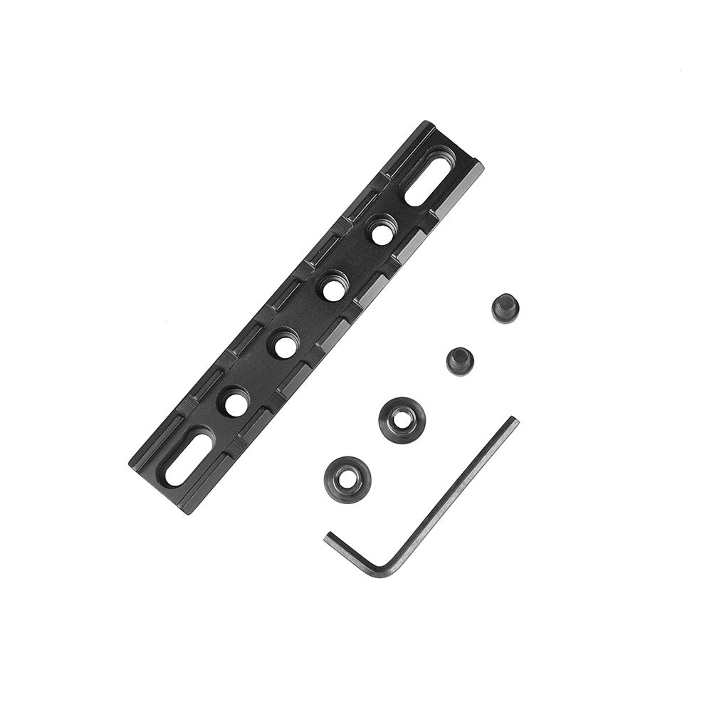 FRSF 6 Slots 20mm M-lok Rail Mount,  Scope Flashlight Laser Base Mount, Flat Bottom Aluminum Rail