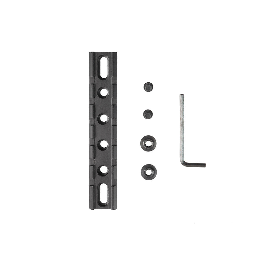 FRSF 6 Slots 20mm M-lok Rail Mount,  Scope Flashlight Laser Base Mount, Flat Bottom Aluminum Rail