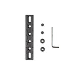 FRSF 6 Slots 20mm M-lok Rail Mount,  Scope Flashlight Laser Base Mount, Flat Bottom Aluminum Rail