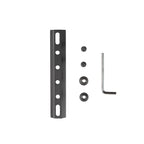 FRSF 6 Slots 20mm M-lok Rail Mount,  Scope Flashlight Laser Base Mount, Flat Bottom Aluminum Rail