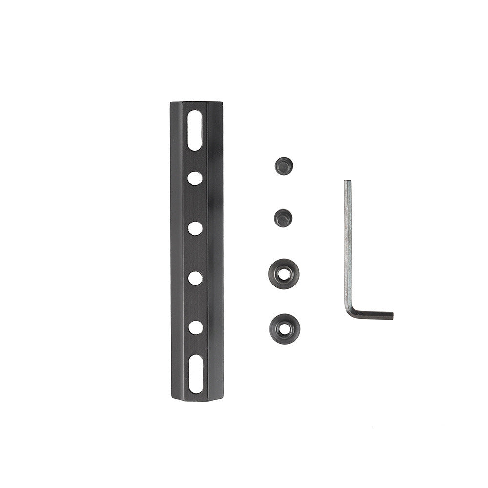 FRSF 6 Slots 20mm M-lok Rail Mount,  Scope Flashlight Laser Base Mount, Flat Bottom Aluminum Rail