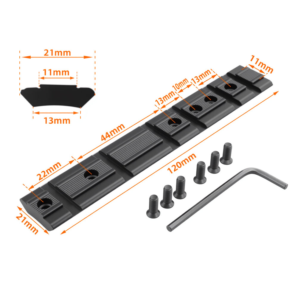 11MM / 20MM Dovetail P.ICA-tinny Rail Mount Adapter Converter Scope Aluminum Alloy Base for Hunting