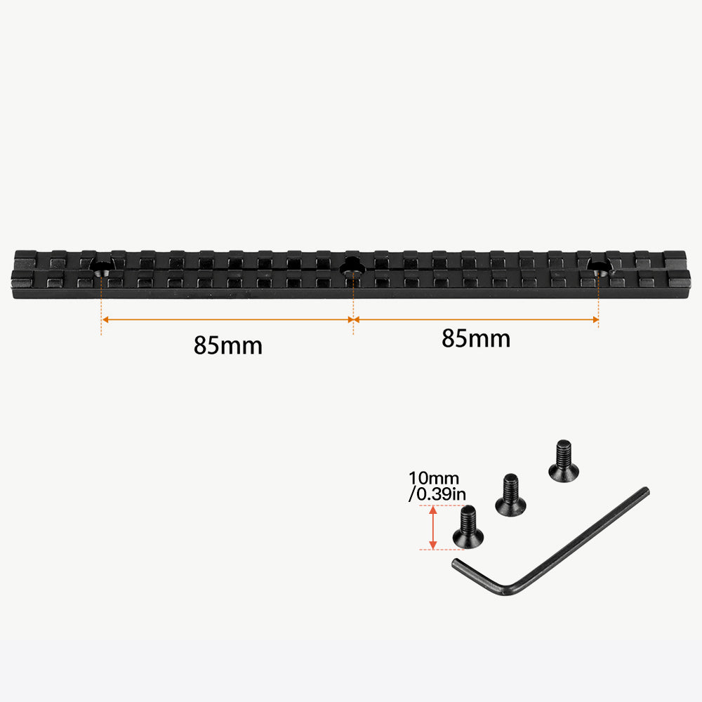 230mm Length 20mm Mount Picatinny Rail of Aluminum Alloy for Hunting Scope and Flashlight Mount