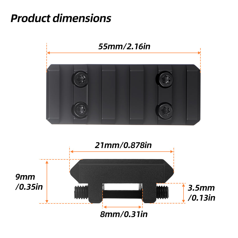 Picatinny Ventilated Rib Rail Scope Mount for IZH-27 MR-153/155 MP-233 TOZ-120 MTs21-12 TOZ-84 (2.16inch)