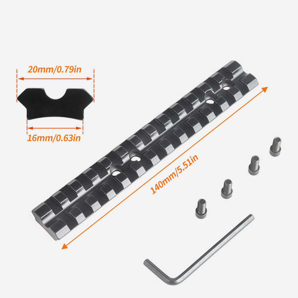 Curved Bottom Low Profile Top Rail Picatinny/Weaver Rail Mount Bases，500/590/835 Series Shotgun Picatinny/Weaver 13 Slots Scope Base Top Rail Mount