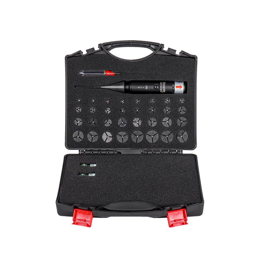 Hunting Optics Bore Sight Kit with 32 Adapters fit 0.17 to 12GA