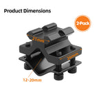 20mm Barrel Rail Mount Tube Adapter, Rifle Gun Laser Flashlight Barrel Clamp, Scope Mount with Barrel Adapter