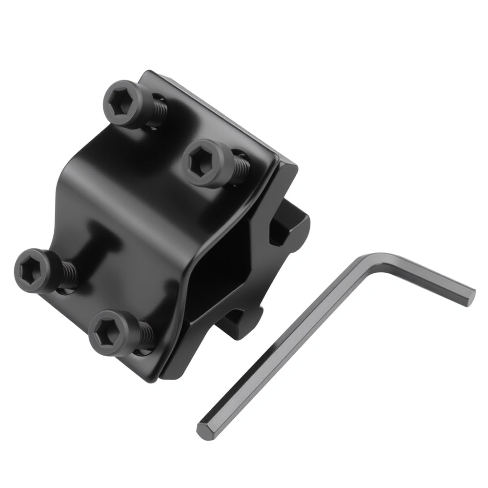 20mm Barrel Rail Mount Tube Adapter, Rifle Gun Laser Flashlight Barrel Clamp, Scope Mount with Barrel Adapter