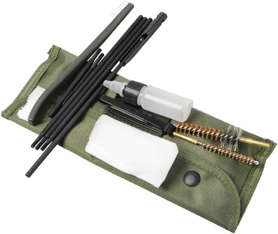 Rifle Gun Cleaning Kit Set Pistol Brushes Cleaner for 5.56mm .223 22LR .22 Cal