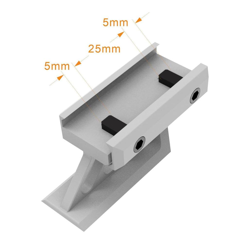 4 Slot Picatinny Riser Mount 1" inch High Profile 45 Degree Angled Forward Extending for Micro Reflex Sight Red Dot Scope