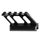 4 Slot Picatinny Riser Mount 1" inch High Profile 45 Degree Angled Forward Extending for Micro Reflex Sight Red Dot Scope