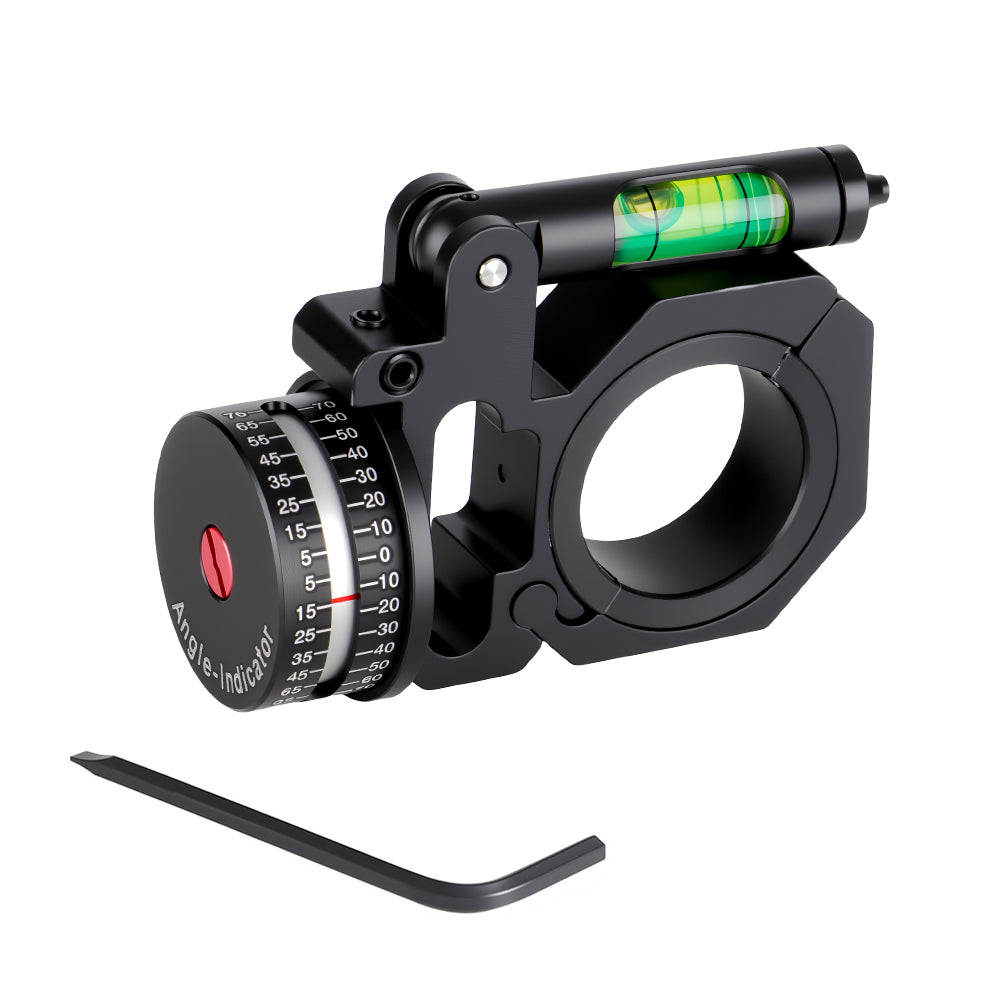 High Accuracy Angle Cosine Indicator Kit and Bubble Level Fit 1 inch 30mm Tube Rifle Scope Mounts Light Weight Made of Aluminum