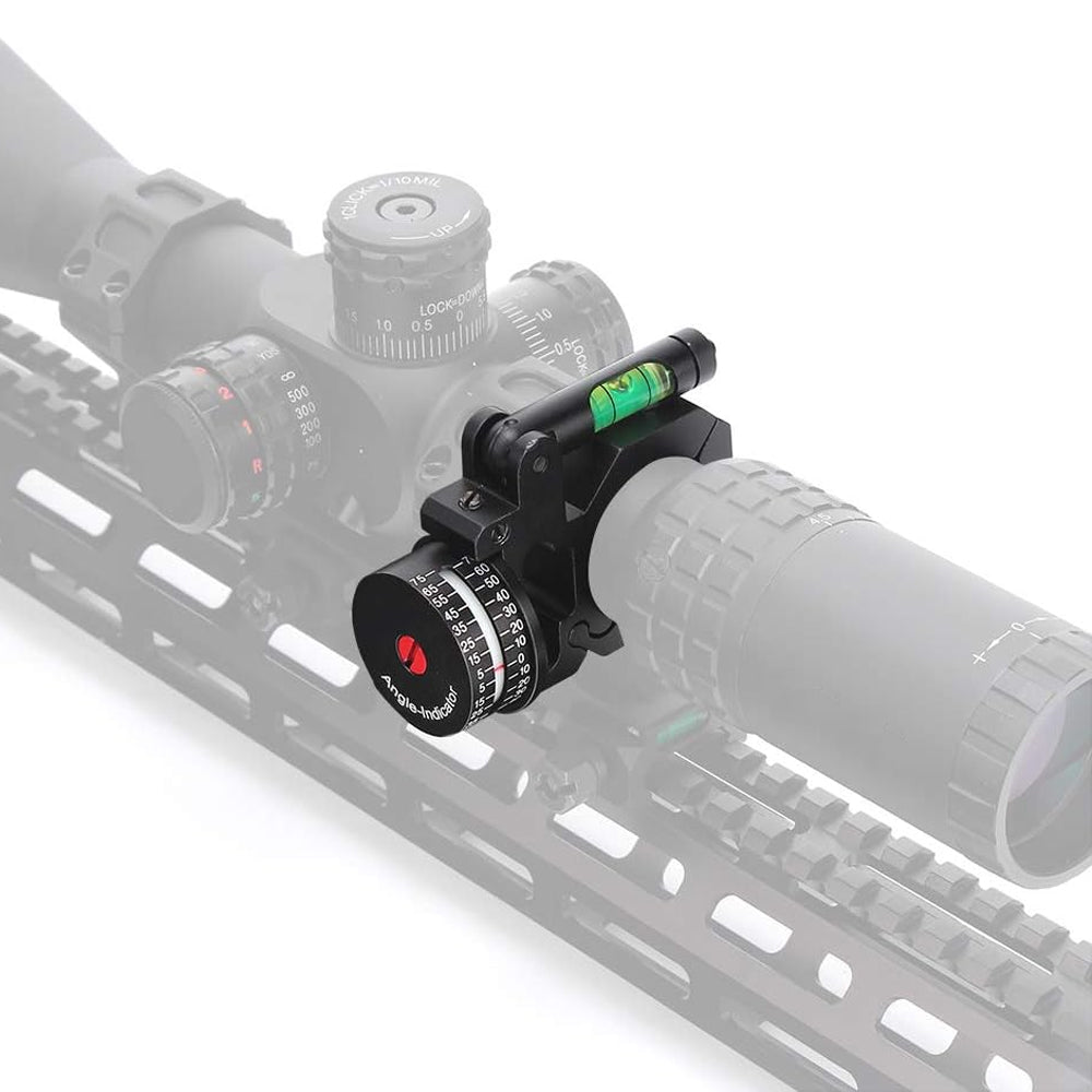 High Accuracy Angle Cosine Indicator Kit and Bubble Level Fit 1 inch 30mm Tube Rifle Scope Mounts Light Weight Made of Aluminum