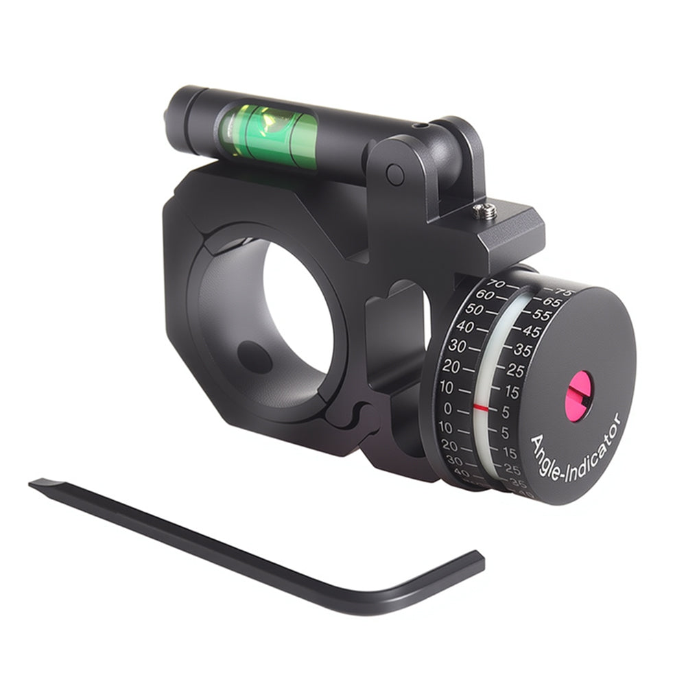 High Accuracy Angle Cosine Indicator Kit and Bubble Level Fit 1 inch 30mm Tube Rifle Scope Mounts Light Weight Made of Aluminum