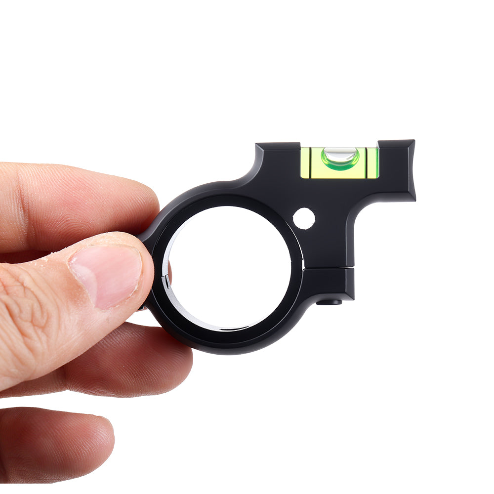 Precision Scope Leveling Kit, Includes 30mm Smooth Alloy Scope Bubble Level Indicator (Anti-Cant) and 1" Ring Reducer, for Precision Shooting, Competition and Hunting