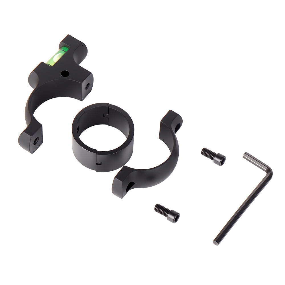 Precision Scope Leveling Kit, Includes 30mm Smooth Alloy Scope Bubble Level Indicator (Anti-Cant) and 1" Ring Reducer, for Precision Shooting, Competition and Hunting