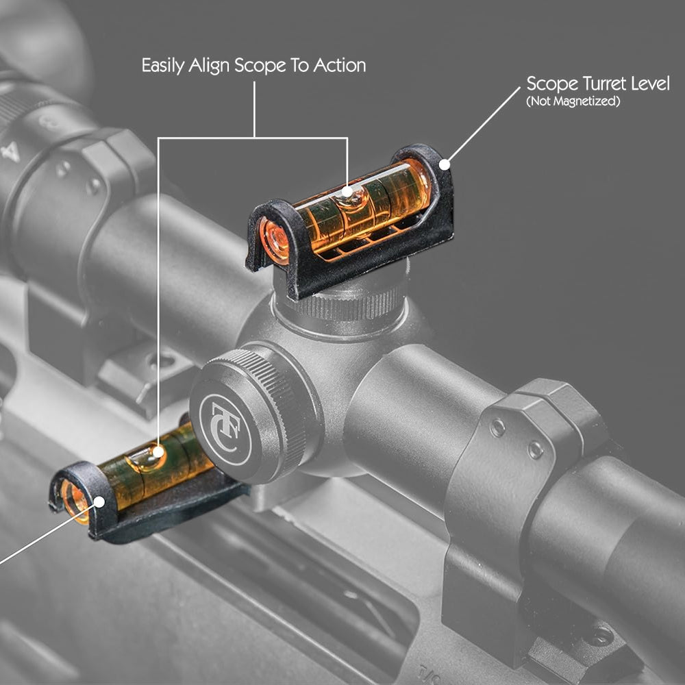 Engineering Level, Mounting Leveling Tool with Magnetic Base and Adaptable Design for Scope Mounting, Gunsmithing, and Maintenance, Color may vary